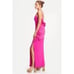 ONE33 Social The Mercer Pink Adjustable Spaghetti Strapless Gown Hot Pink 6 NWT