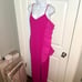 ONE33 Social The Mercer Pink Adjustable Spaghetti Strapless Gown Hot Pink 6 NWT