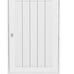 NEW White Standing Louver Door Cabinet