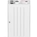 NEW White Standing Louver Door Cabinet