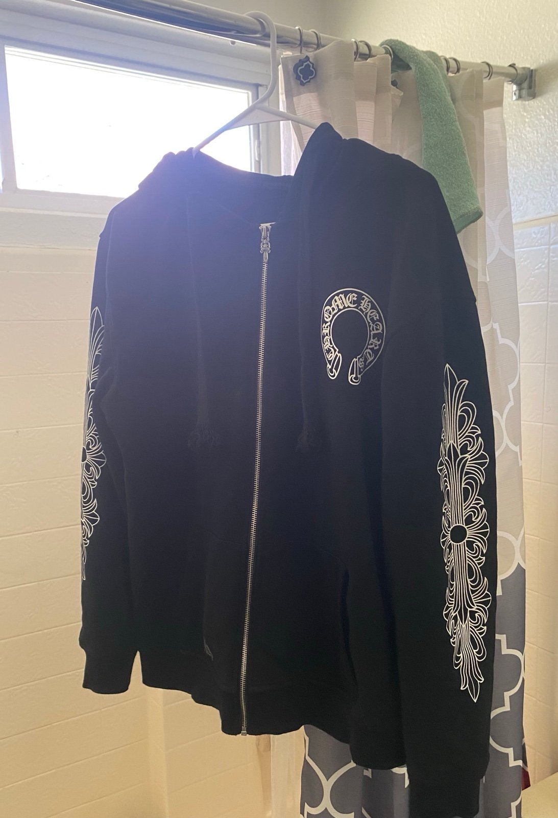large chrome hearts zip up