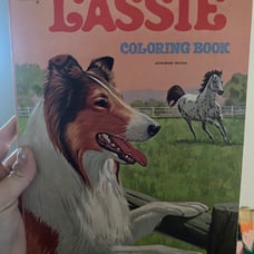Vintage 1970 Lassie Coloring Book