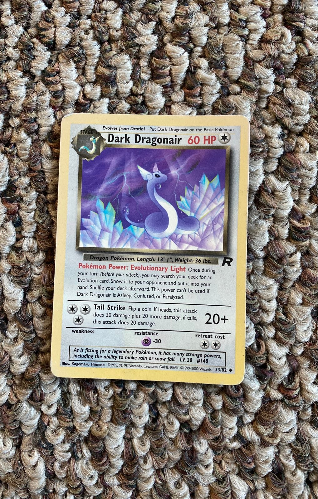 Dark Dragonair Pokemon cards