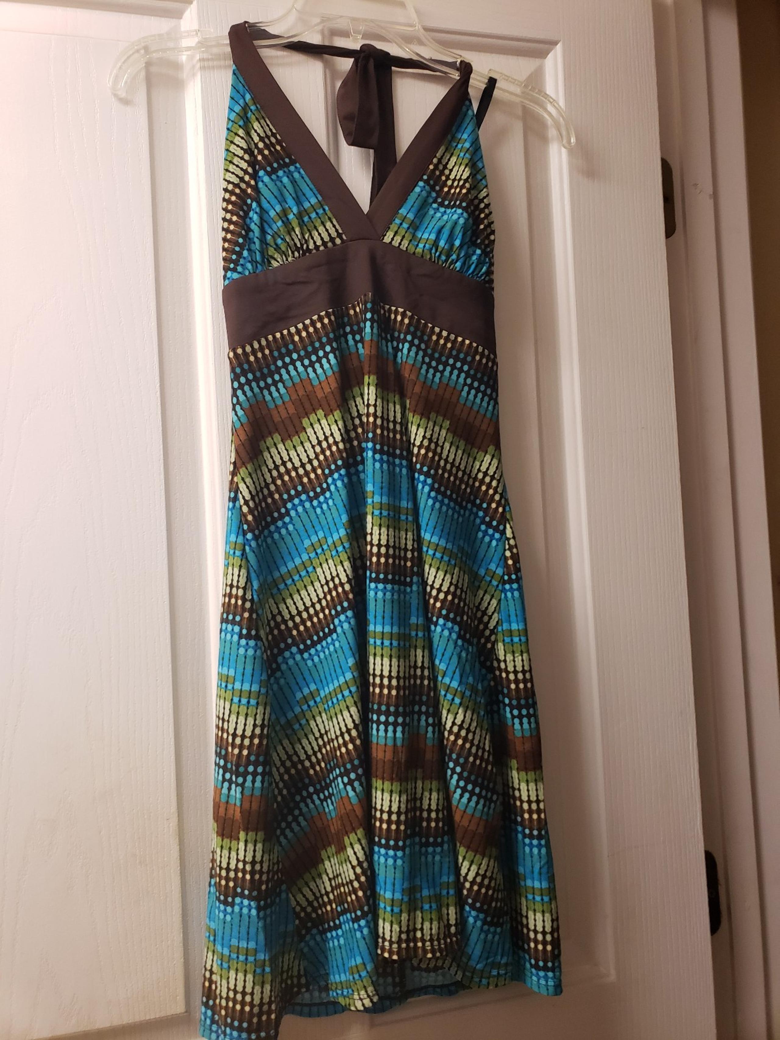 Multicolor Halter Dress