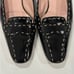 Prada Calzature vintage Black Patent Leather Buffalo city low heels Size 36 1/2