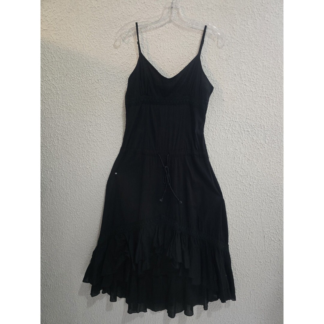 JFW Grunge BLACK Size 9 Gothic SLEEVELESS DRESS Vampirecore Gremlincore