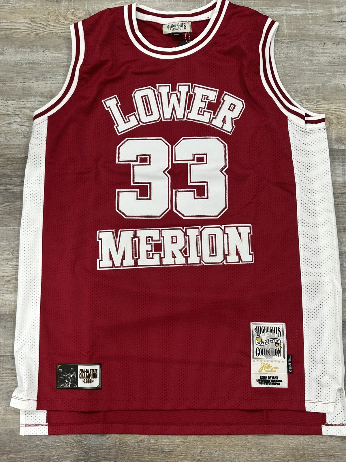 Headgear Classics HGC Lower Merion Kobe Bryant High School Jersey 2XL RUNS SMALL