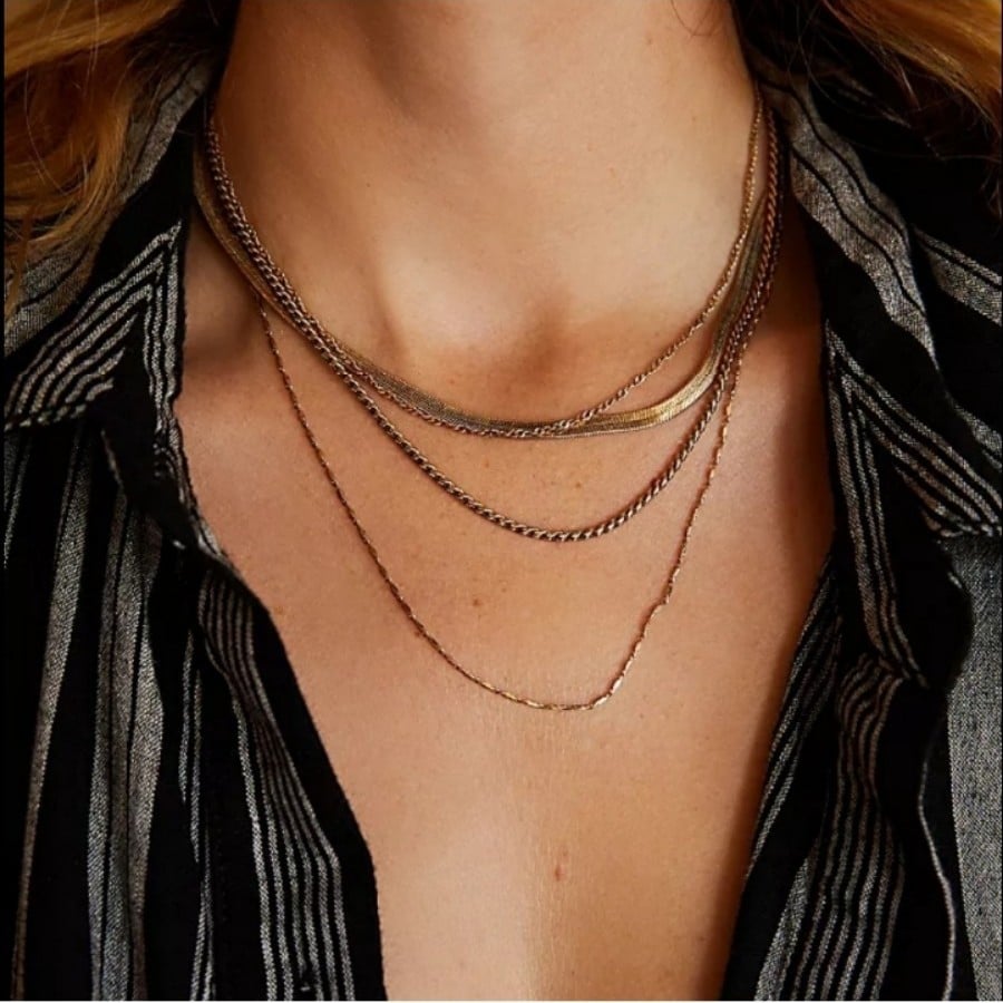 Free People Lara Layers Choker Necklace