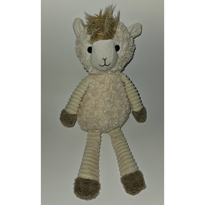 Walmart Curly Llama Plush Ribbed Arms Legs Stuffed Animal Toy Sheep Goat