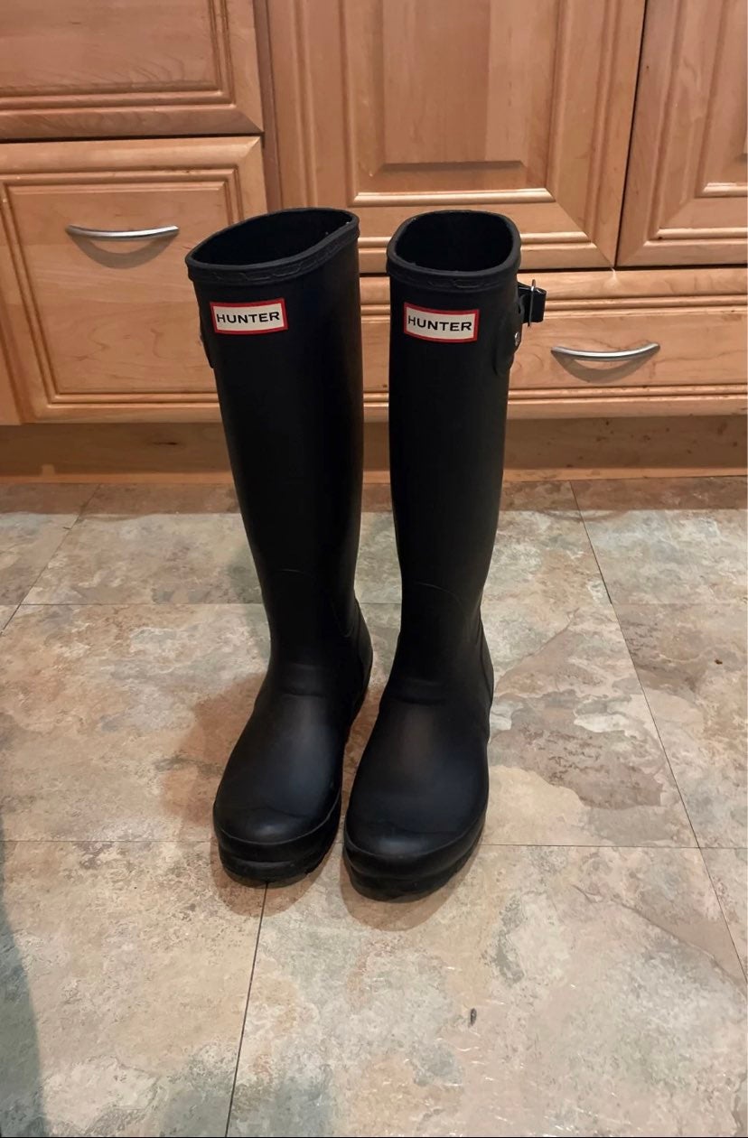 Hunter Original Tall Rain Boots in Black