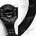 Black Suede 6-Holes 3-Spoke NRG 330MM RST-033BK-S 13 Steering Wheel
