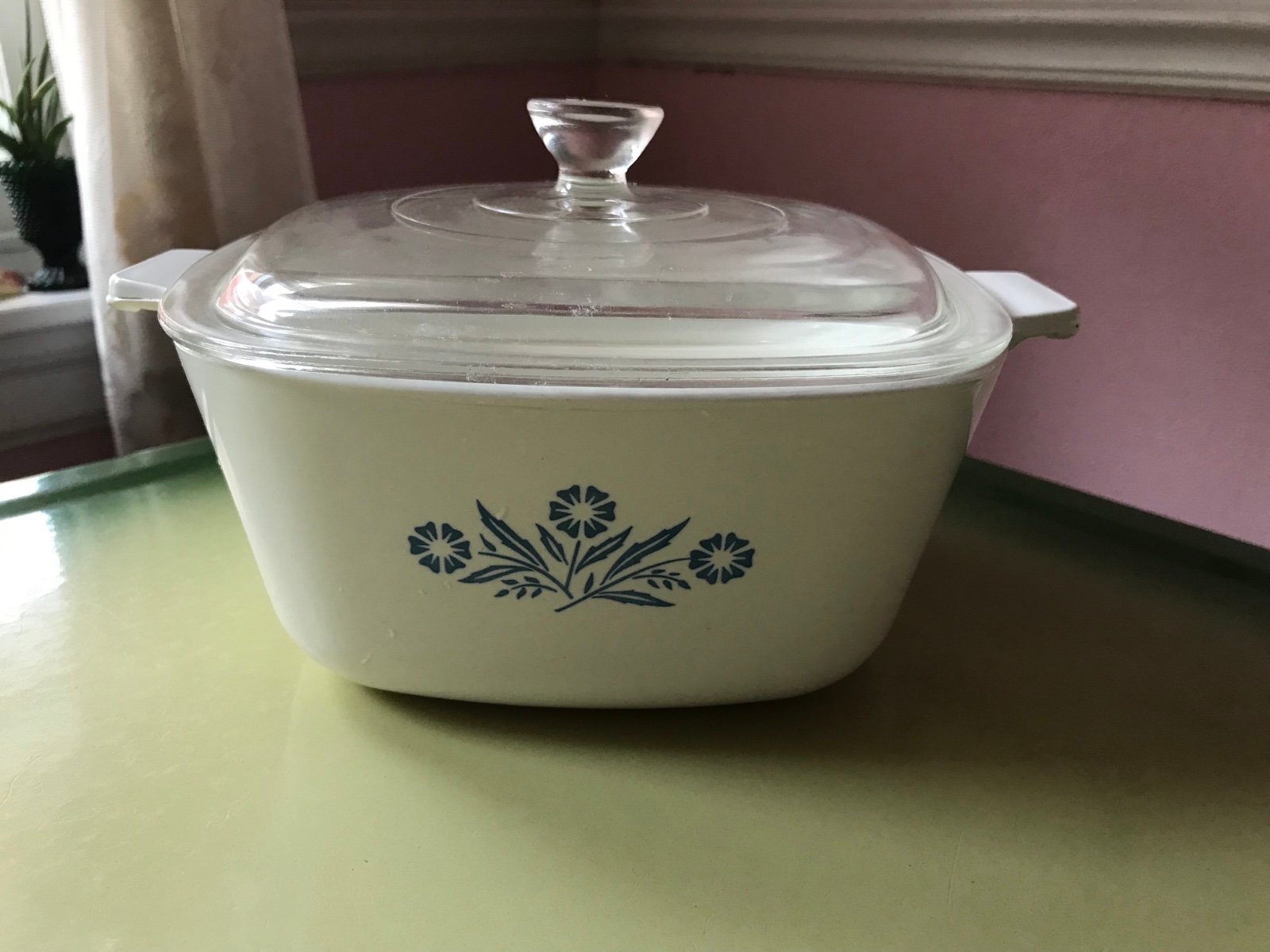 RARE VINTAGE CORNING WARE BLUE CORNFLOWER BAKE CASSEROLE 1 3/4 QT P-1 3/4-B Lid