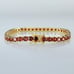 14K Gold 2ct Red Ruby Womens Gemstone Tennis Bracelet Ladies 7 inch New Jewelry