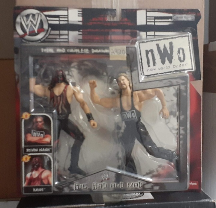 WWE Jakks NWO New World Order Big Bad & Mad KANE vs Kevin Nash Action Figure 2pk