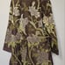 Vtg 90s Victor Costa Med. Coat & Sz4 Pant Sz4 Women's Brown Floral Embroidered