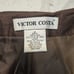 Vtg 90s Victor Costa Med. Coat & Sz4 Pant Sz4 Women's Brown Floral Embroidered