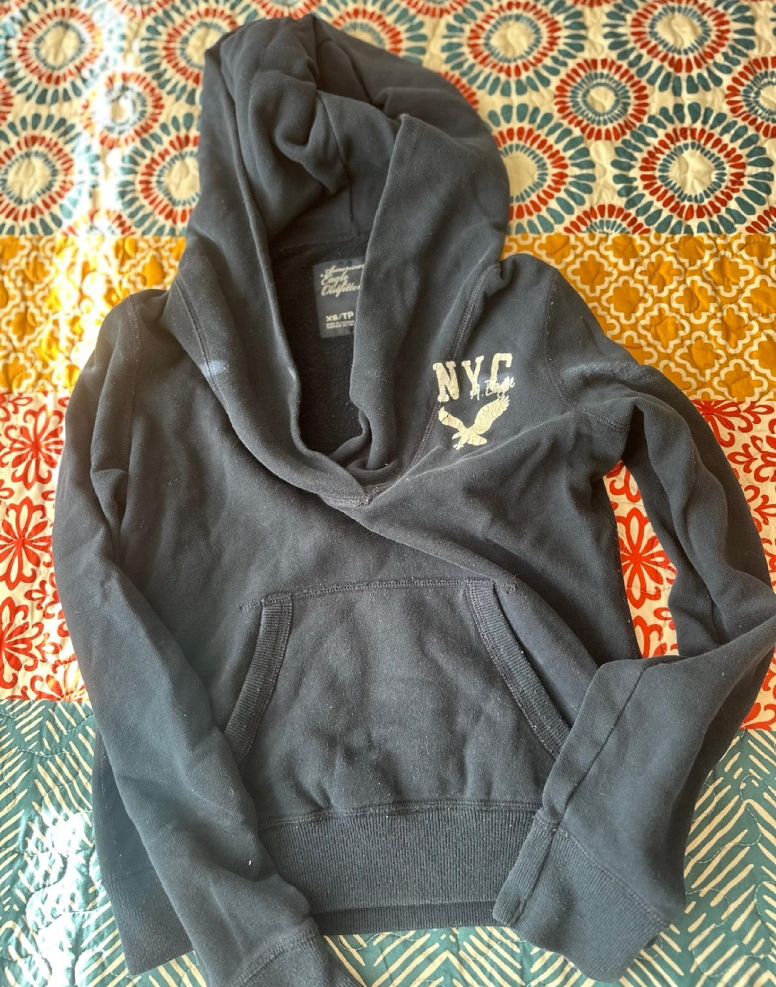 AMERICAN EAGLE OUTFITTERS WOMEN CASUAL LOUNGE HOODIE SWEATER SHIRT XS