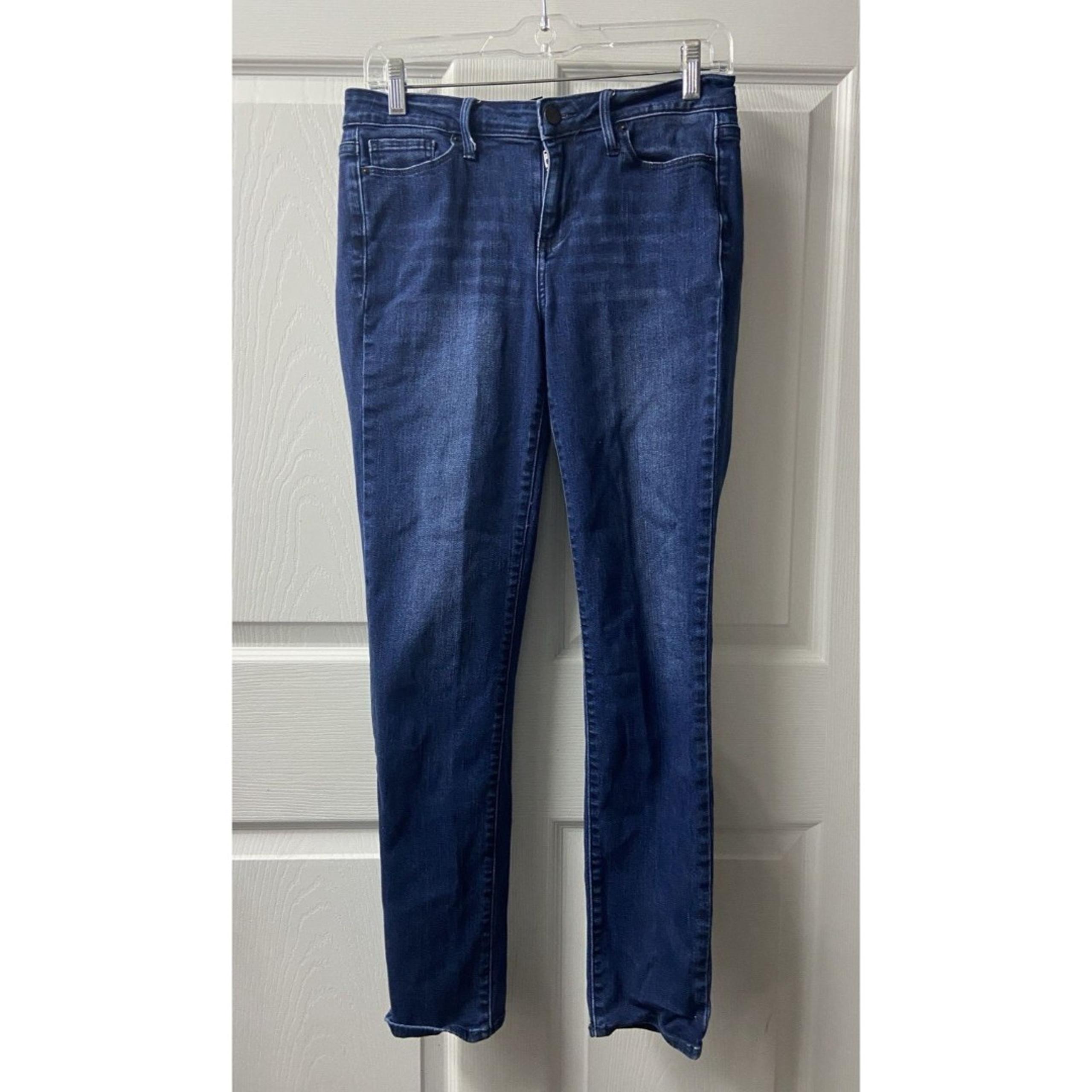 Calvin Klein Jeans Size 8 X 30 Women Blue Stretch Mid-Rise Denim Preppy Skinny