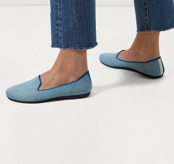 Rothy’s The Loafer in Cloud Indigo (Retired) Size 8.5 EUC