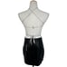 NWT Current Mood X Dolls Kill Black Vegan Leather Studded Garter Belt Mini Skirt