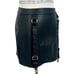 NWT Current Mood X Dolls Kill Black Vegan Leather Studded Garter Belt Mini Skirt