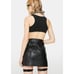 NWT Current Mood X Dolls Kill Black Vegan Leather Studded Garter Belt Mini Skirt