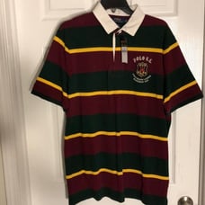 Polo Ralph Lauren Cotton Rugby Shirt Mens Size Large