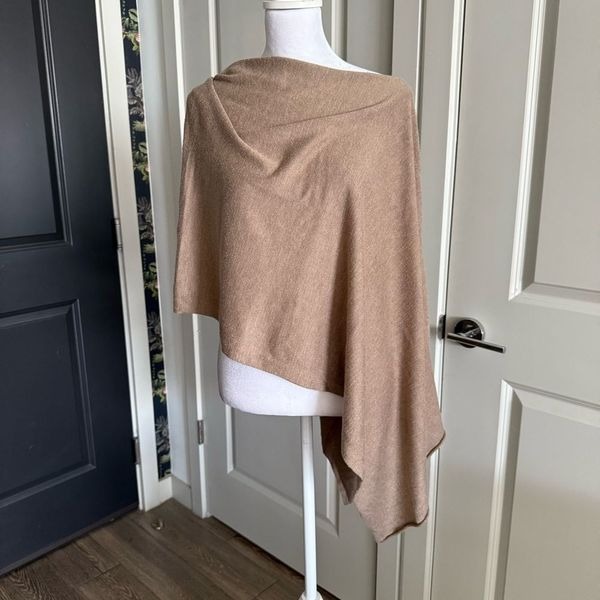 Kerisma Eden II Wool Blend Poncho in Camel One Size