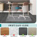 Office Chair Mat for Carpets, 30 x 48 Transparent Computer Desk Chair Mat for L
