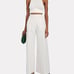 Torn by Ronny kobo ivory wide leg cargo pants