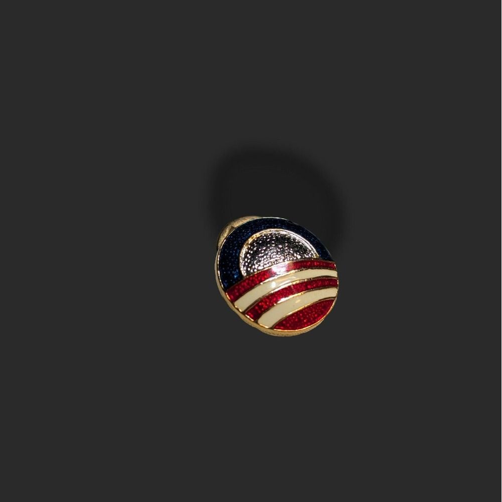 Barack Obama 2008 Pin US Presidential Candidate Gold Tone Pin