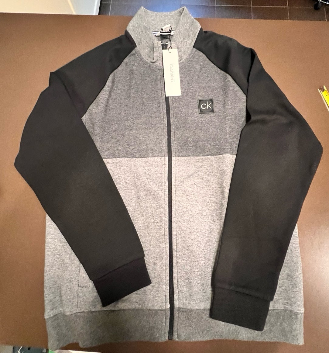 NWT Calvin Klein CK men’s zip jacket sweatshirt large