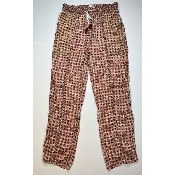By Anthropologie Printed 100% Modal Lightweight Pull On Casual Pant Size Small