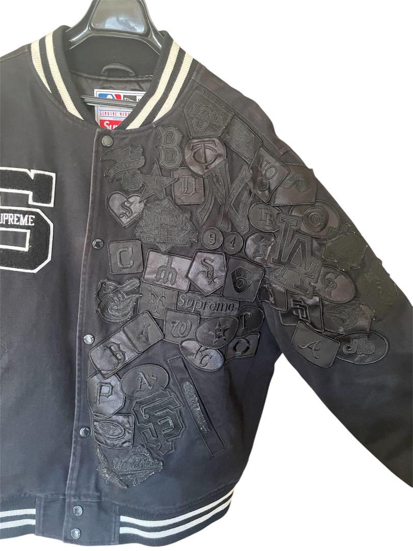 Supreme x New Era® MLB Varsity Jacket Black