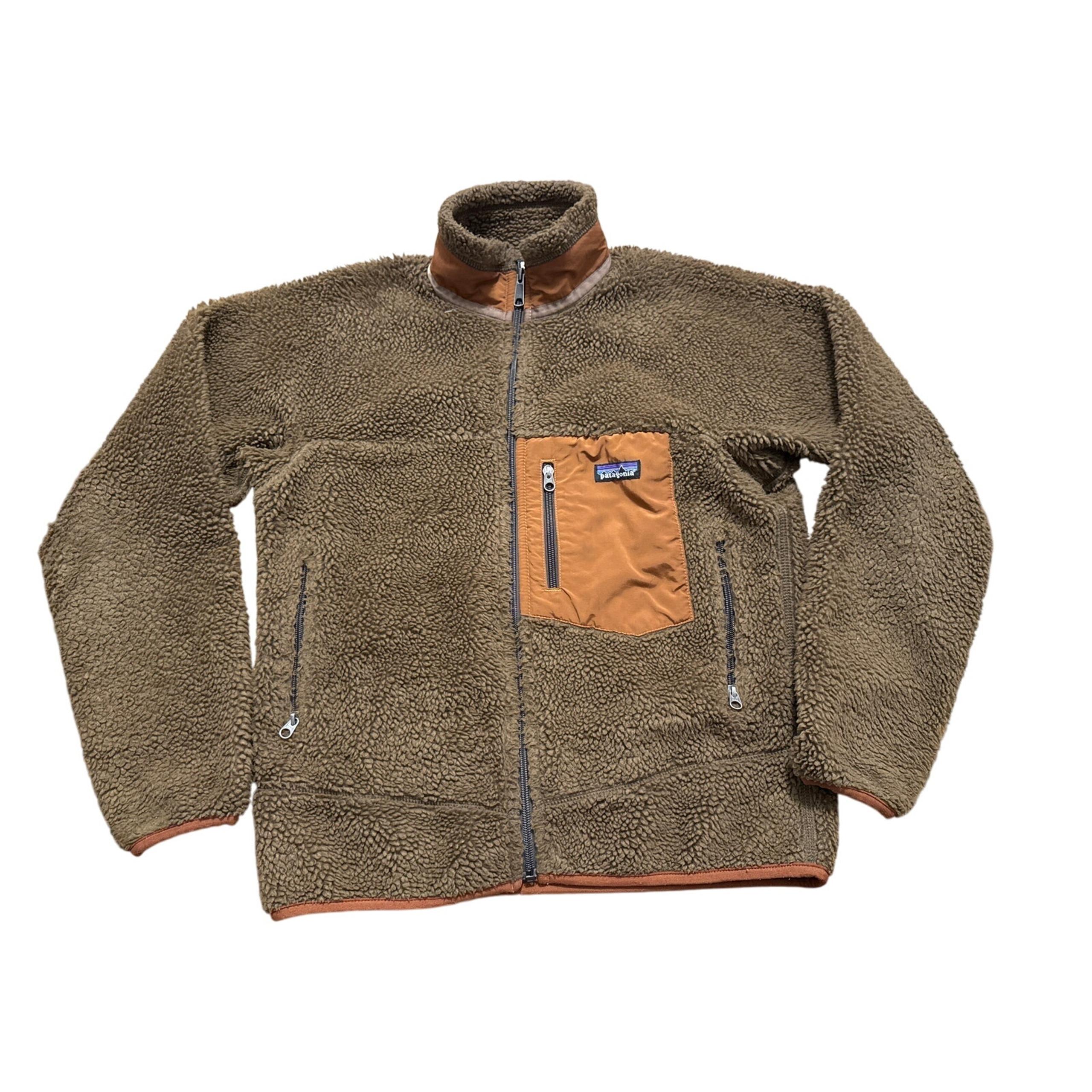 Patagonia Men's Classic Retro-X Fleece Faux Fur Jacket Brown Size XS