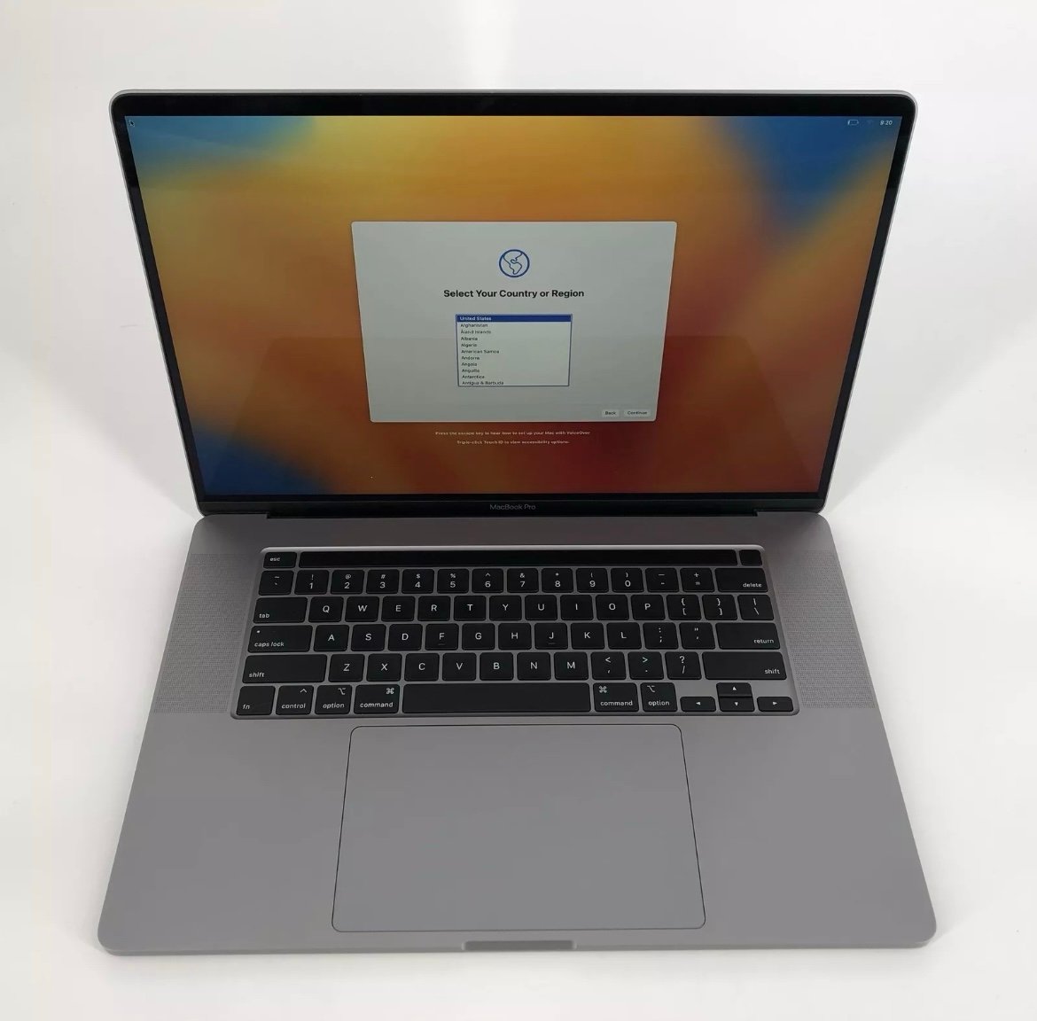 MacBook Pro 16 Touch Bar Space Gray 2019 2.6GHz i7 32GB 512GB 5500M