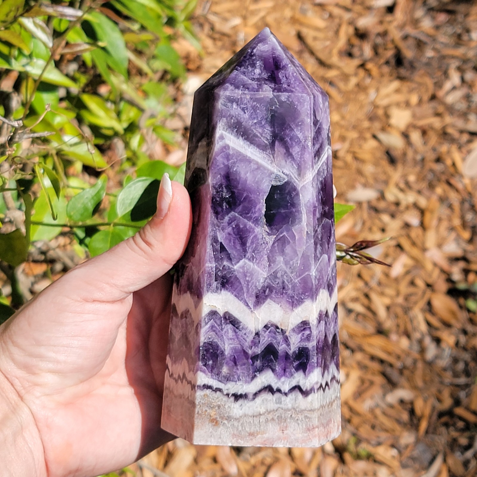 2 LBS! Heavy Chunky Dream Amethyst Purple Crystal Tower