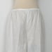Caroline Rose Linen Wide-Leg Ankle Pants White Semi-Sheer Made in USA Size L