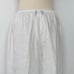 Caroline Rose Linen Wide-Leg Ankle Pants White Semi-Sheer Made in USA Size L
