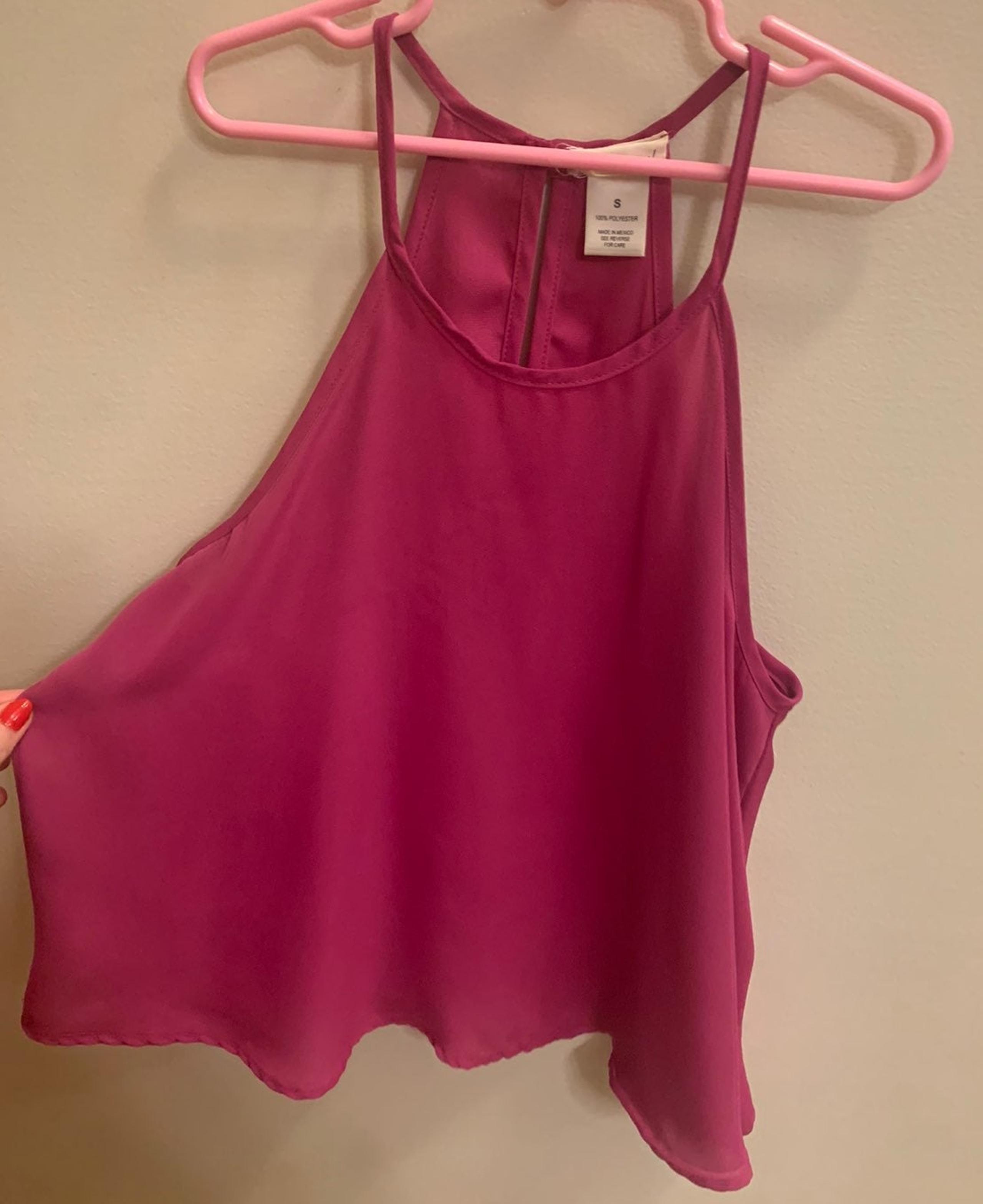 Wet seal sheer chiffon like halter top