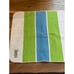 Vintage 1970s Yves Saint Laurent Fieldcrest Washcloth Blue and Green