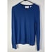 Calvin Klein Mens The Extra Fine Merino Sweater Size M V-Neck Blue Preppy