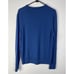 Calvin Klein Mens The Extra Fine Merino Sweater Size M V-Neck Blue Preppy