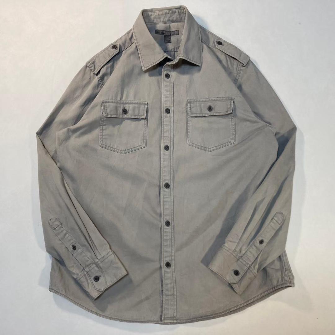## Work Shirt - Old Navy - American Casual - Gray - Vintage - Cotton