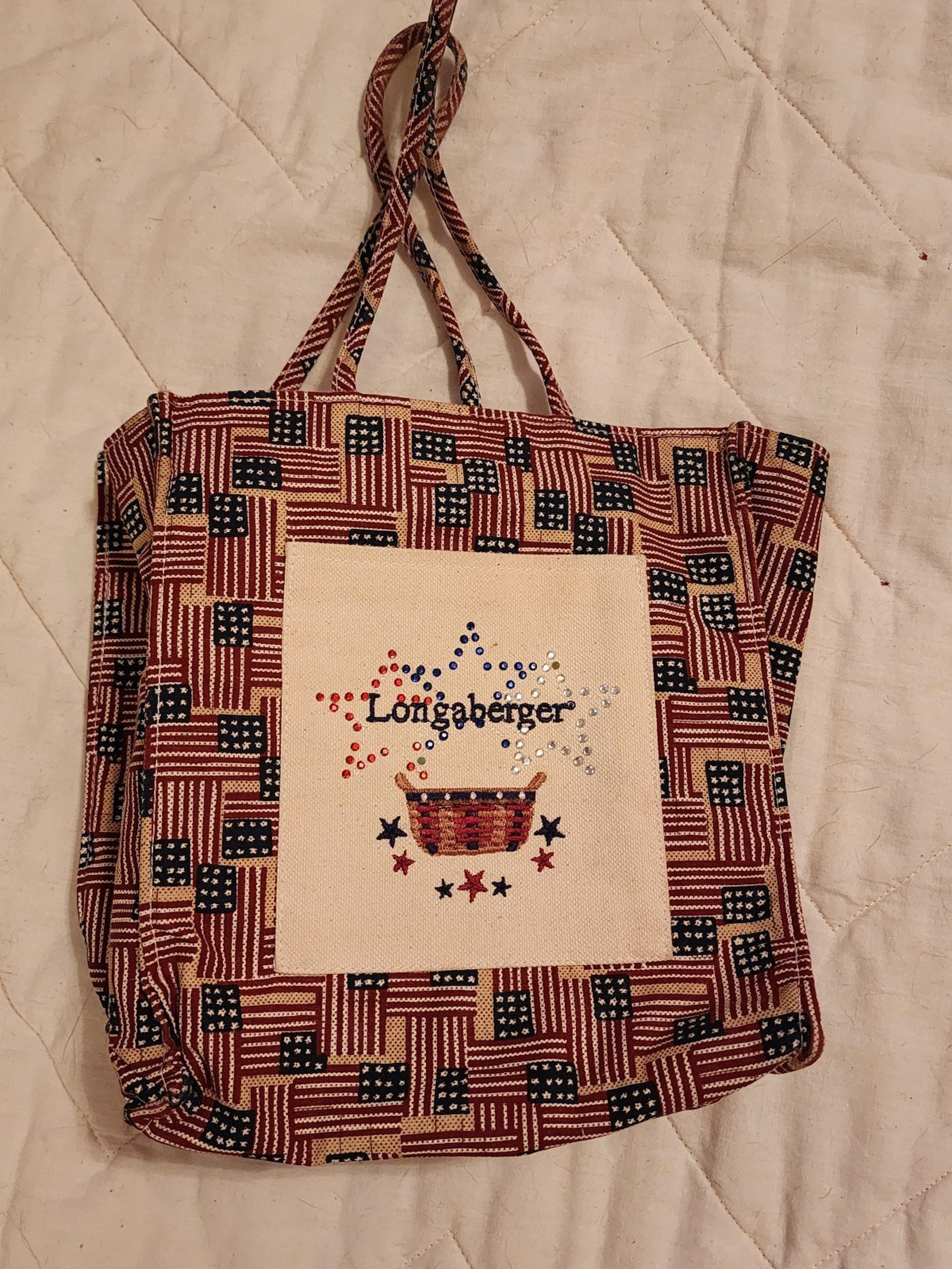 Longaberger Patriotic Tote Bag