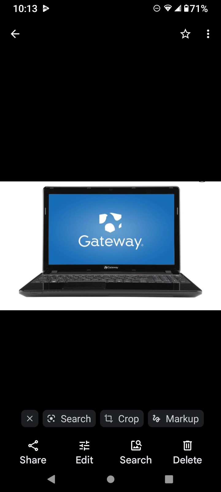Gateway Black Laptop