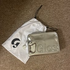 Glossier Chrome Travel Beauty Bag
