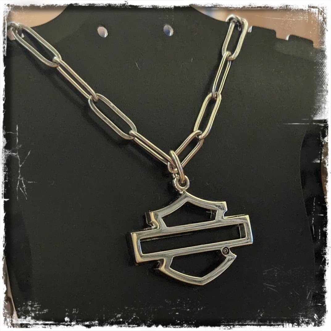 Harley davidson necklace charms deals