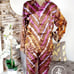 Ankara silk robe with matching hair bonnet