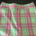 Vintage Lilly Pulitzer Plaid Print Scalloped Hem Skort